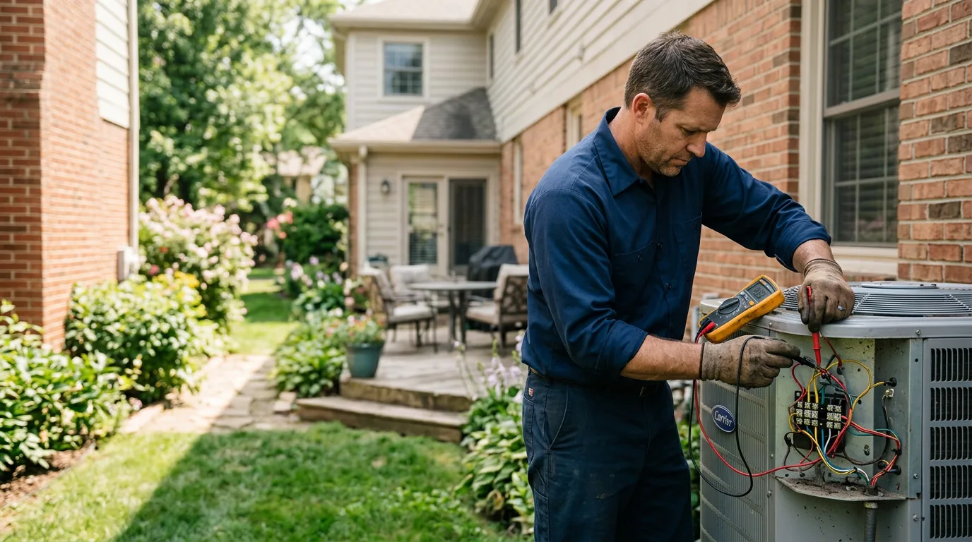 HVAC technician working near Lincolnwood, IL
